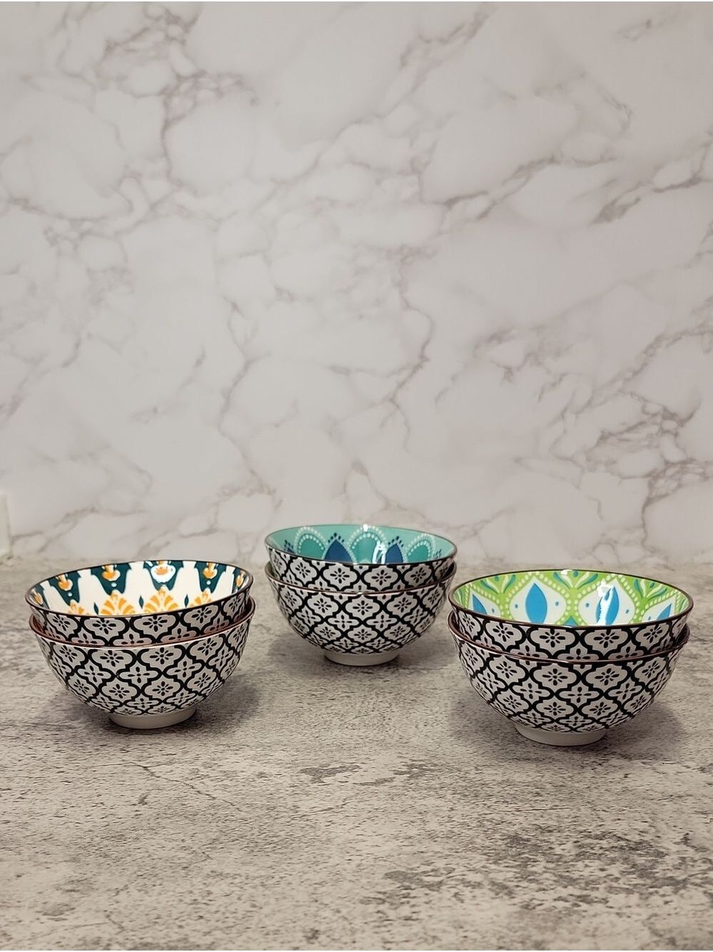Set of six colorful bowls - Picture 14 of 14